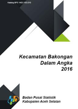 Bakongan Subdistrict In Figures 2016